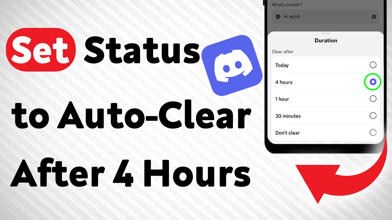 How to Set Discord Status to Auto-Clear After 4 Hours (Updated)