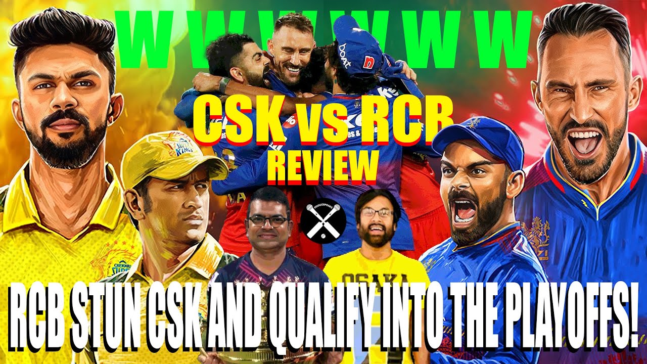 𝐑𝐂𝐁 𝐐𝐔𝐀𝐋𝐈𝐅𝐘! IPL Chennai Super Kings vs Royal Challengers Bangalore Review | CSKvsRCB | Pdoggspeaks