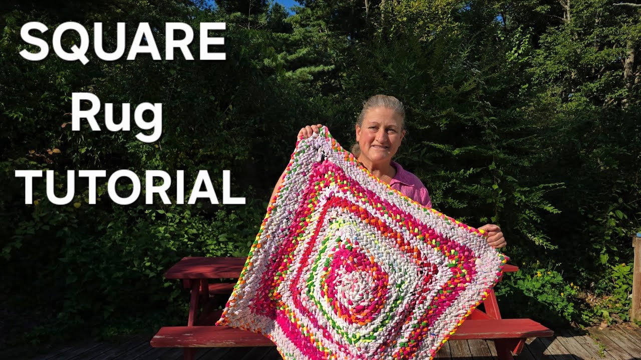 How To Make a Braided Square Rug Tutorial 