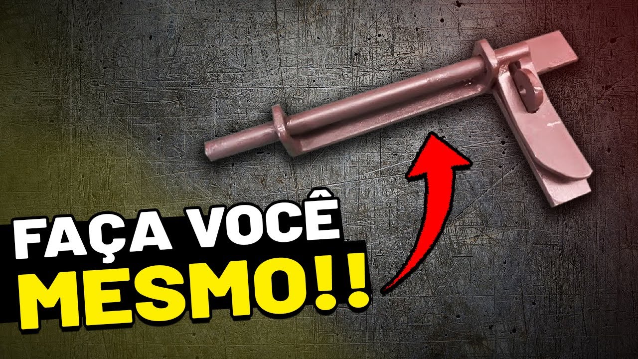 Como fazer Trinco, ferrolho, Cerrojo para Portão ou Janela