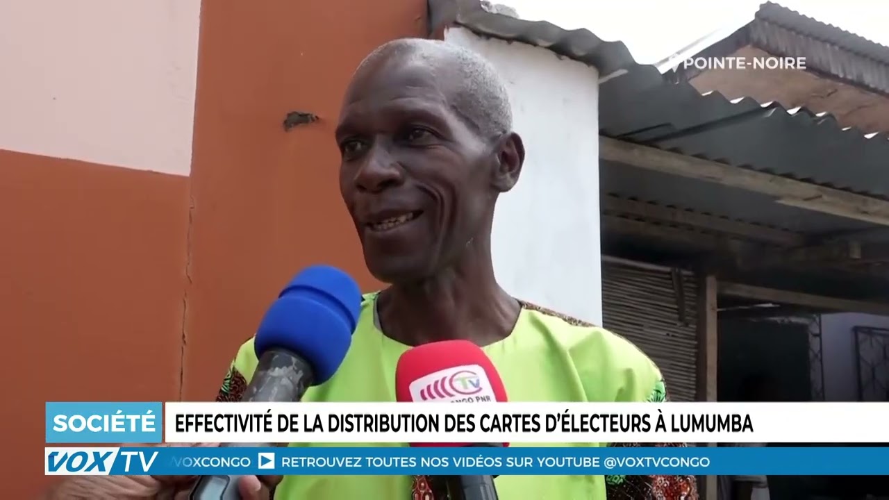 Effectivite de l’operation de distribution des cartes d’electeurs a Lumumba