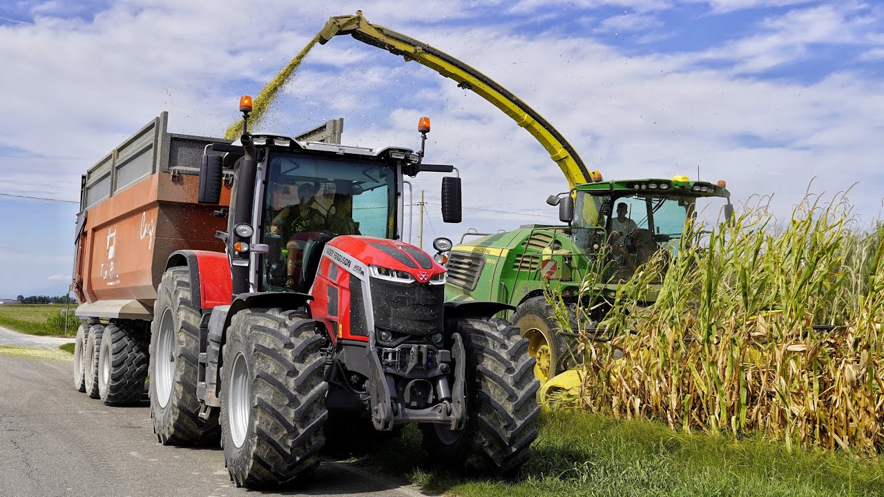 TRINCIATO MAIS | JD 9600i - 7R290 | 4x Massey Ferguson | Corn Silage