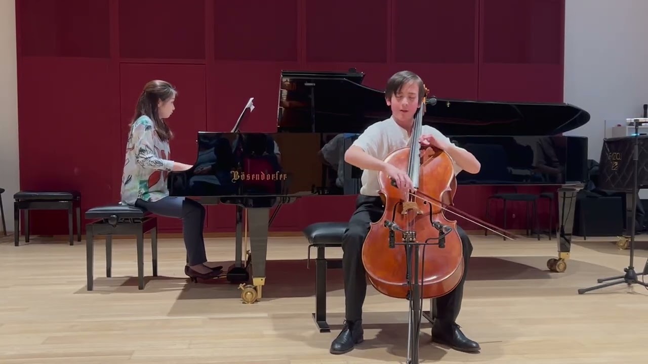 Dylan Russell (13) playing Francoeur: Sonata in E major