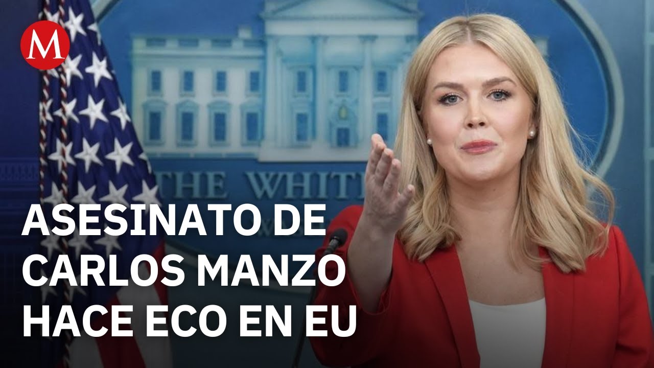 Estados Unidos condena el asesinato de Carlos Manzo y respalda a Claudia Sheinbaum