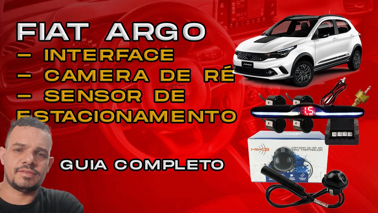 CAMERA DE RÉ - SENSOR DE ESTACIONAMENTO - NO FIAT ARGO (COMPLETO)