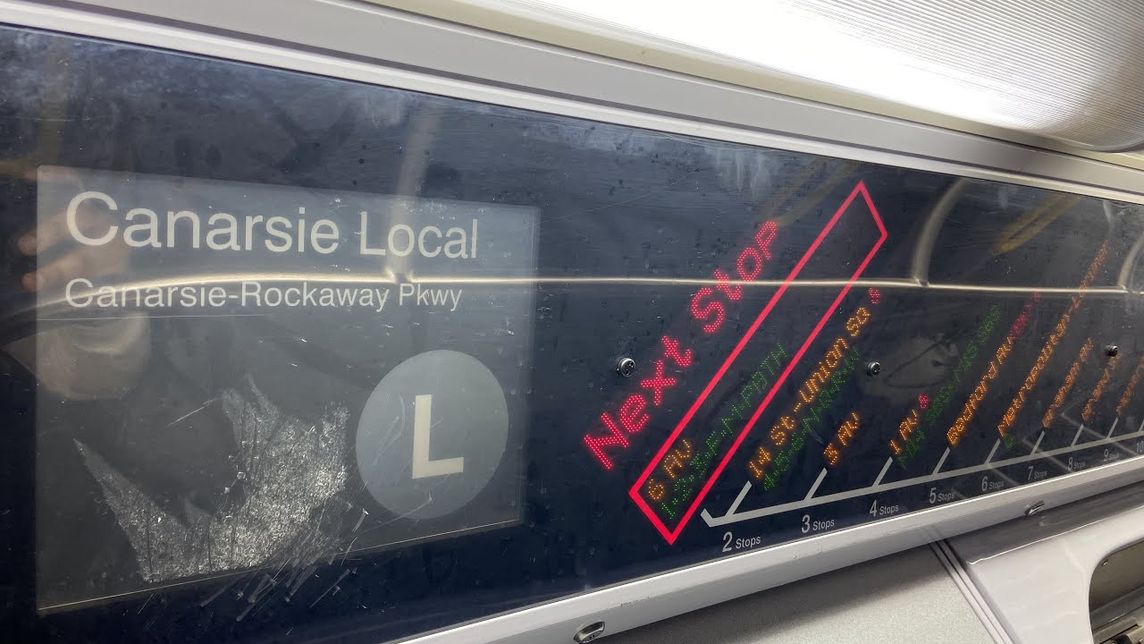 BMT Subway: R160A-1 (L) Train Ride from 8th Avenue-14th Street to Canarsie-Rockaway Pkwy