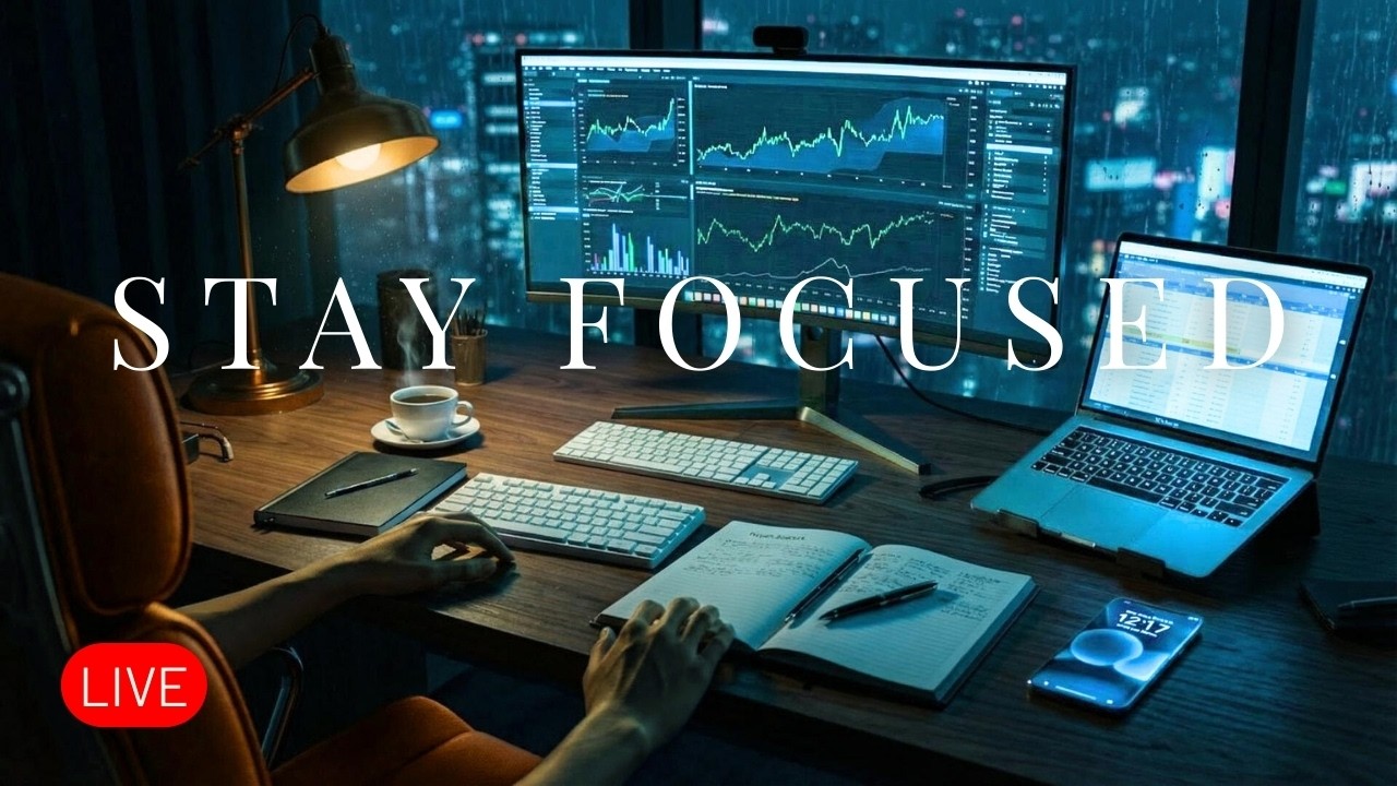 24/7 Deep Work Room - Live Trading Desk & Focus Music