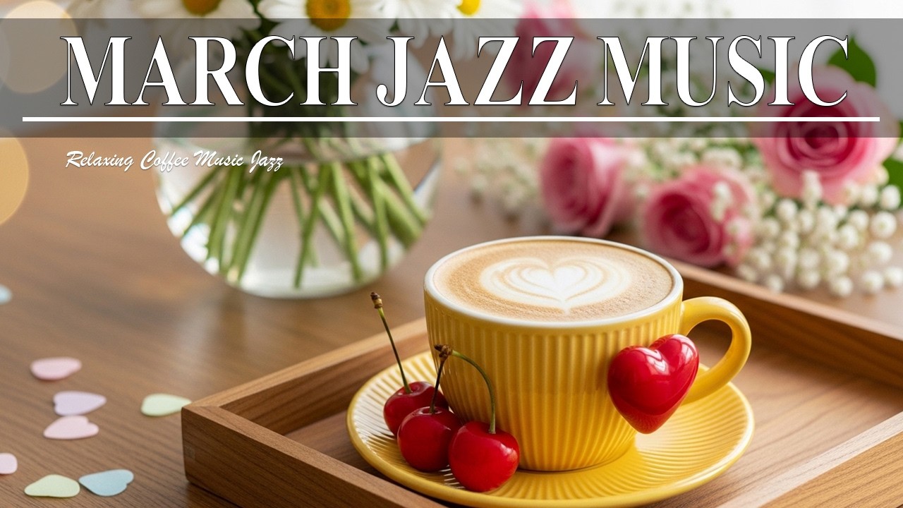 ☕ Cozy March Jazz & Positive Bossa Nova | Relaxing Coffee Music for Joyful Mornings.
