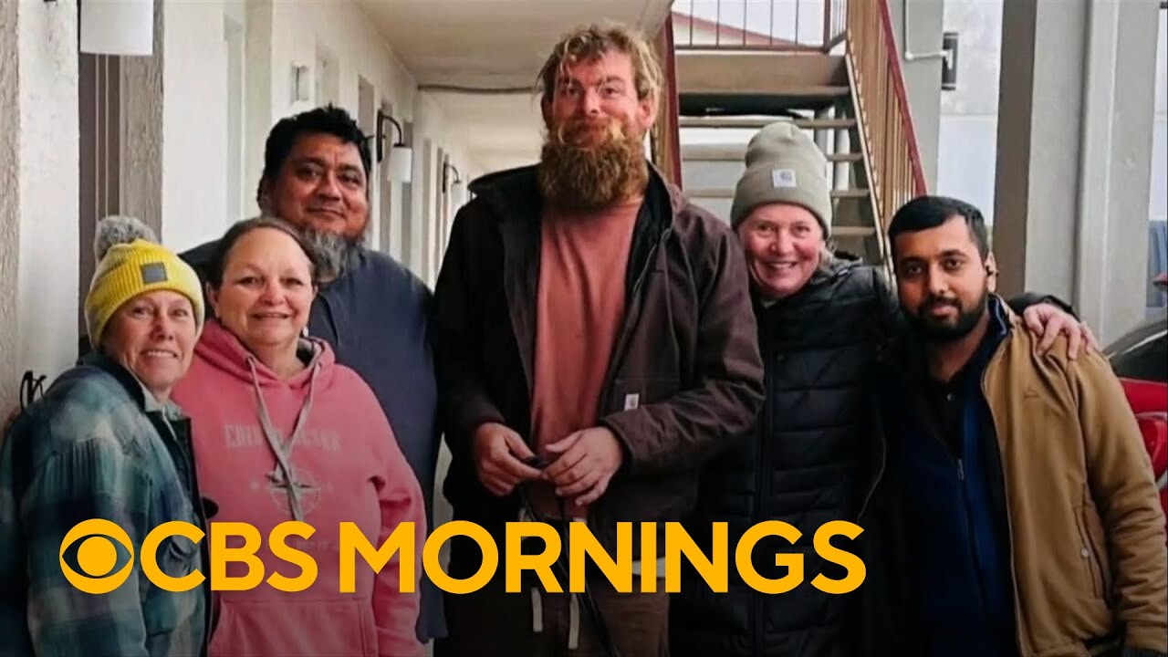 Small town rallies together to help unhoused man during winter storm