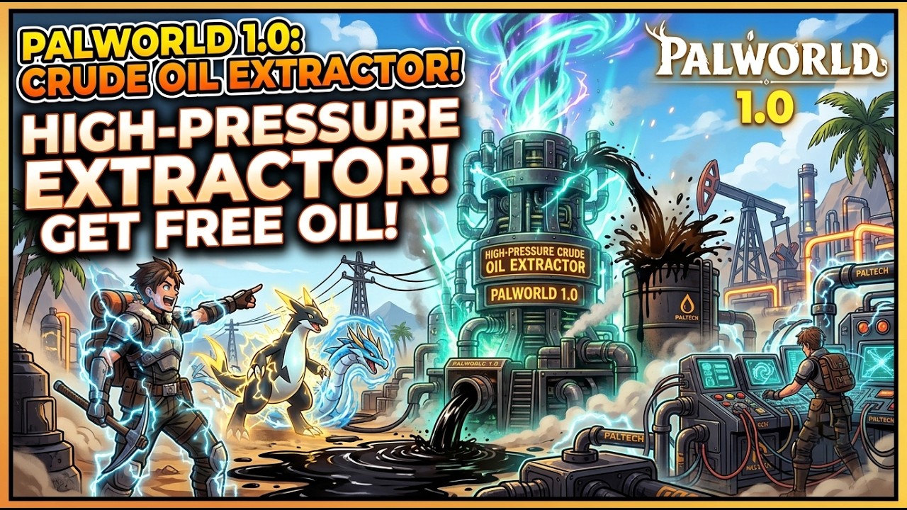 How To Setup High Pressure Crude Oil Extractor in Palworld 1.0