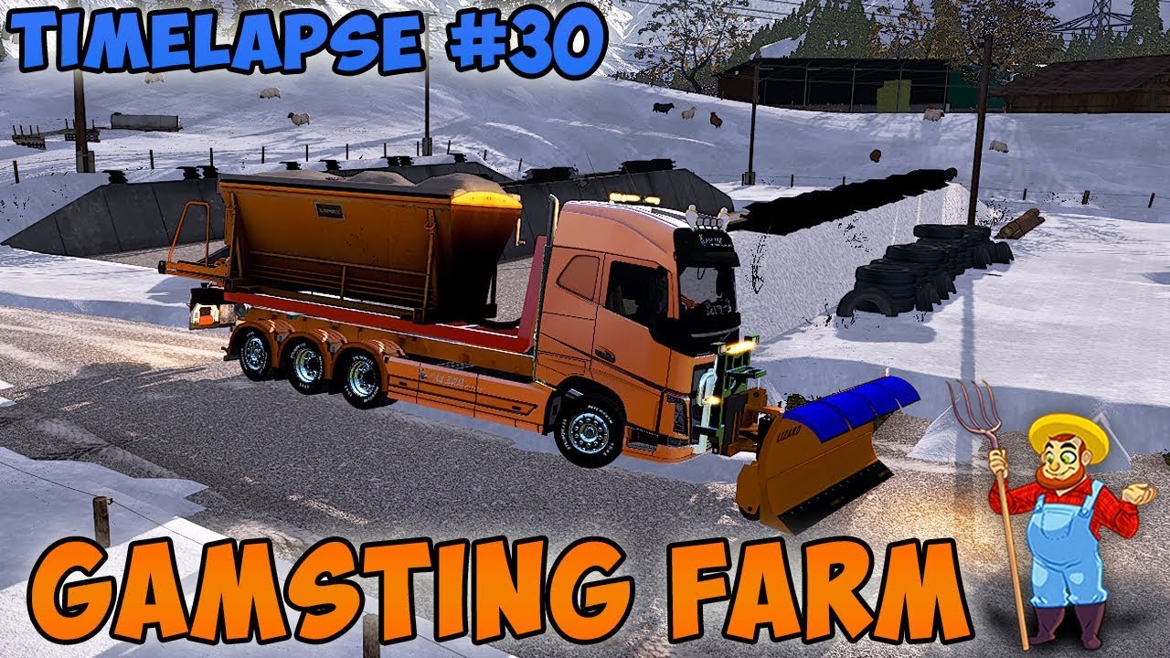 Farming Simulator 17 | Gamsting Farm | Timelapse #30 | Snowblower