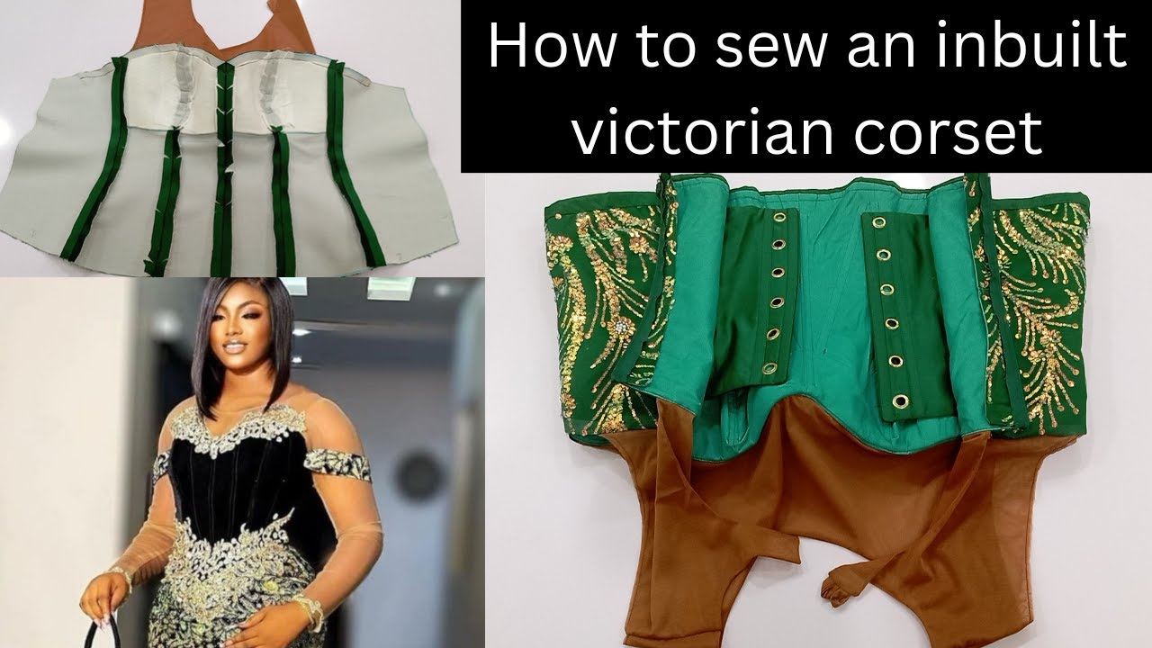 HOW TO SEW AN INBUILT VICTORIAN CORSET WITH YOKE AND BASQUE WAISTLINE | WAIST SNATCHING TECHNIQUE
