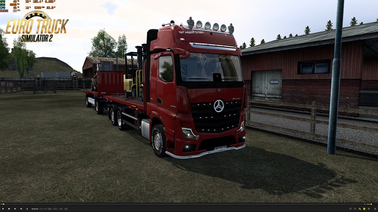 Euro Truck Simulator 2 Mercedes Benz New Actros 2019 от Actros 5 Crew v2.2 Fix 2