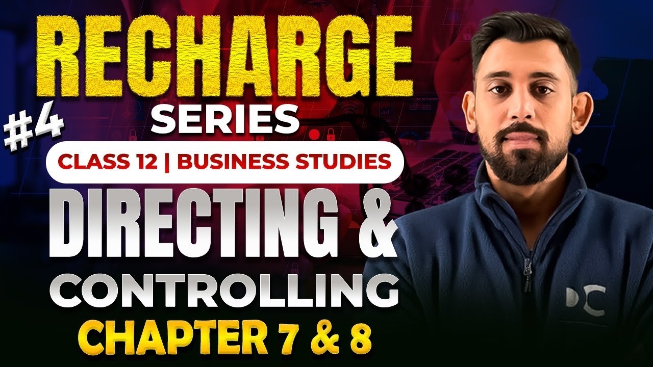 #4 Recharge Business studies | Chapter 7 and 8 | Quick Revision | Boards 2026