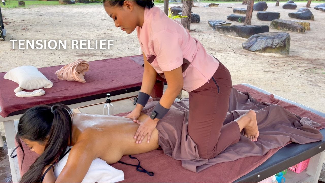 [ASMR] DEEP Aroma Massage to Relieve Tension By The Riverside