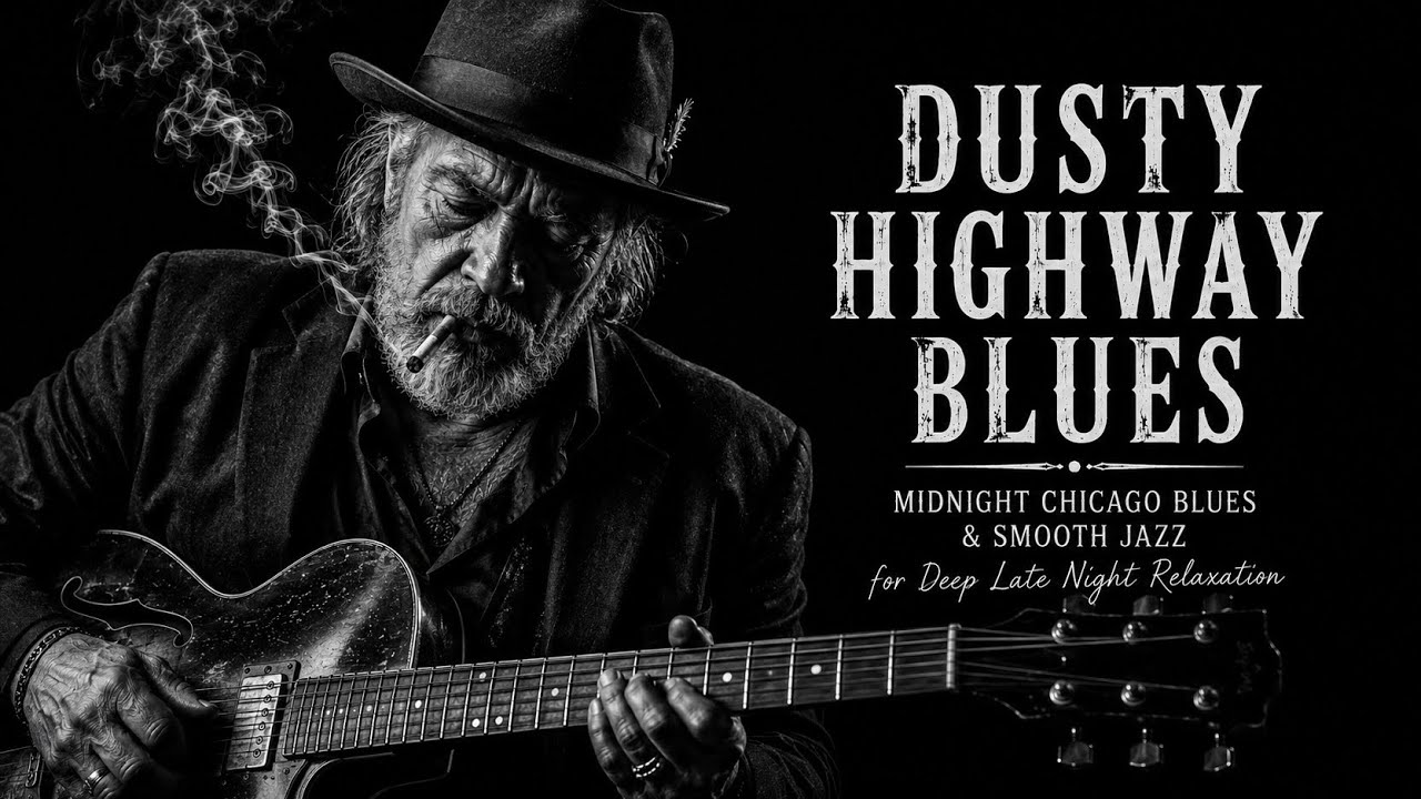 Midnight Chicago Blues for Late Night Relaxation l Dusty Highway Blues