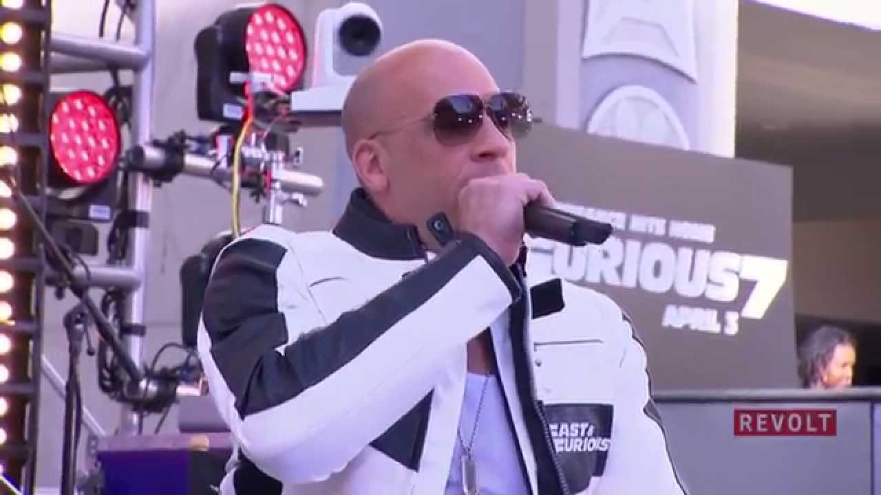 Vin Diesel at Furious 7 Revolt Live Takeover Concert - Furious 7 Premiere