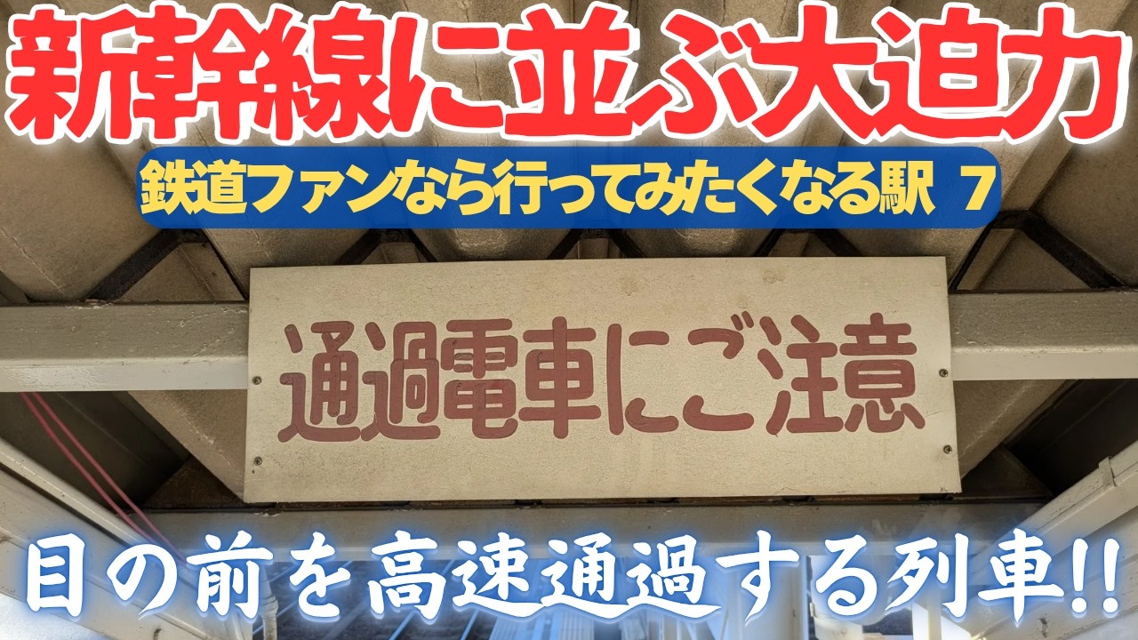 【次々に通過列車!】飛行機のような音がする通過特急!新幹線に負けない大迫力の駅!!