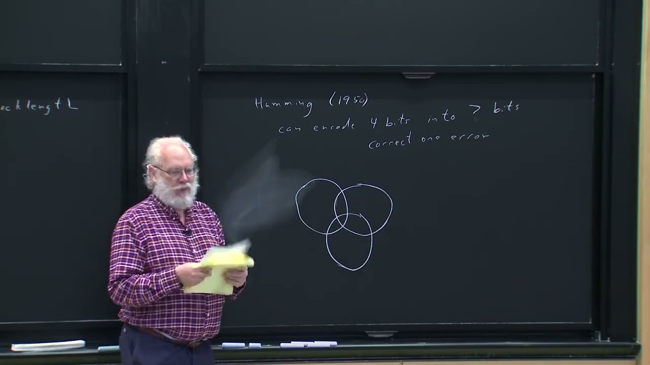 Lecture 19: Error-Correcting Codes&mdash;Hamming Codes