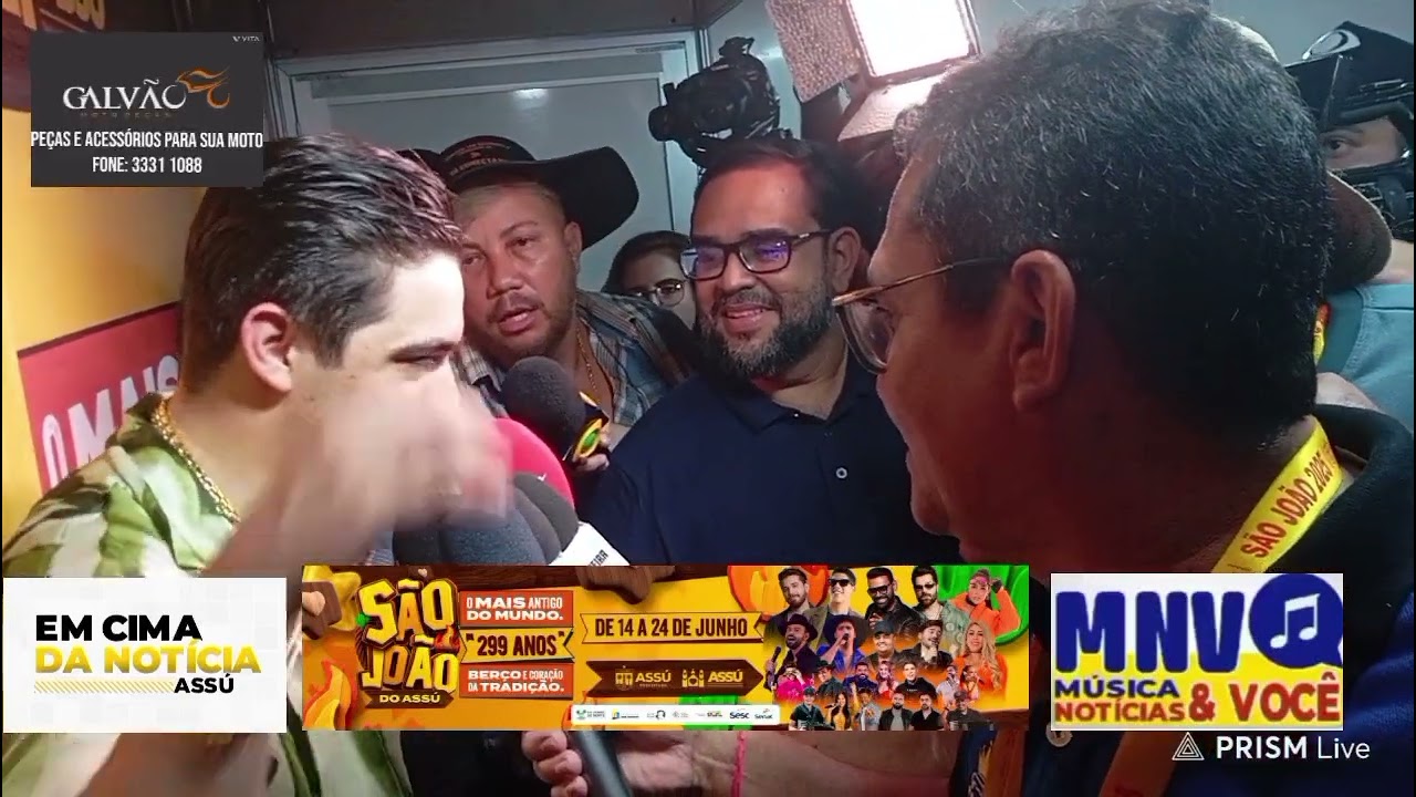 SÃO JOÃO 2025: TV EMCIMADANOTICIA M N  V, NATANZINHO FALA COM A IMPRENSA, ( COLETIVA )