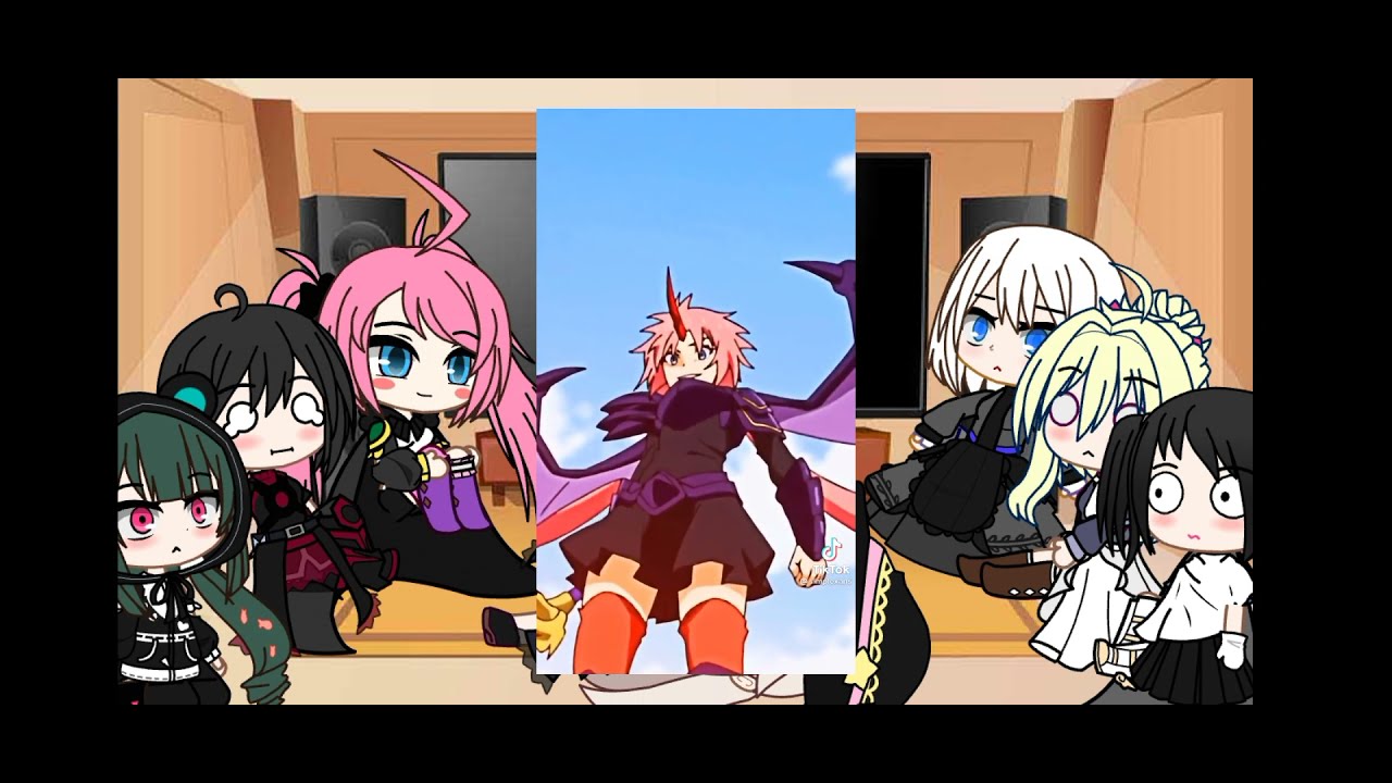 《Anime girl react to each other》 ||Milim Nava|| {First video} [Gacha life]