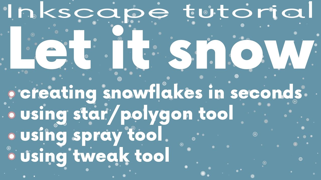 Quick, beautiful and unique snowflakes in Inkscape