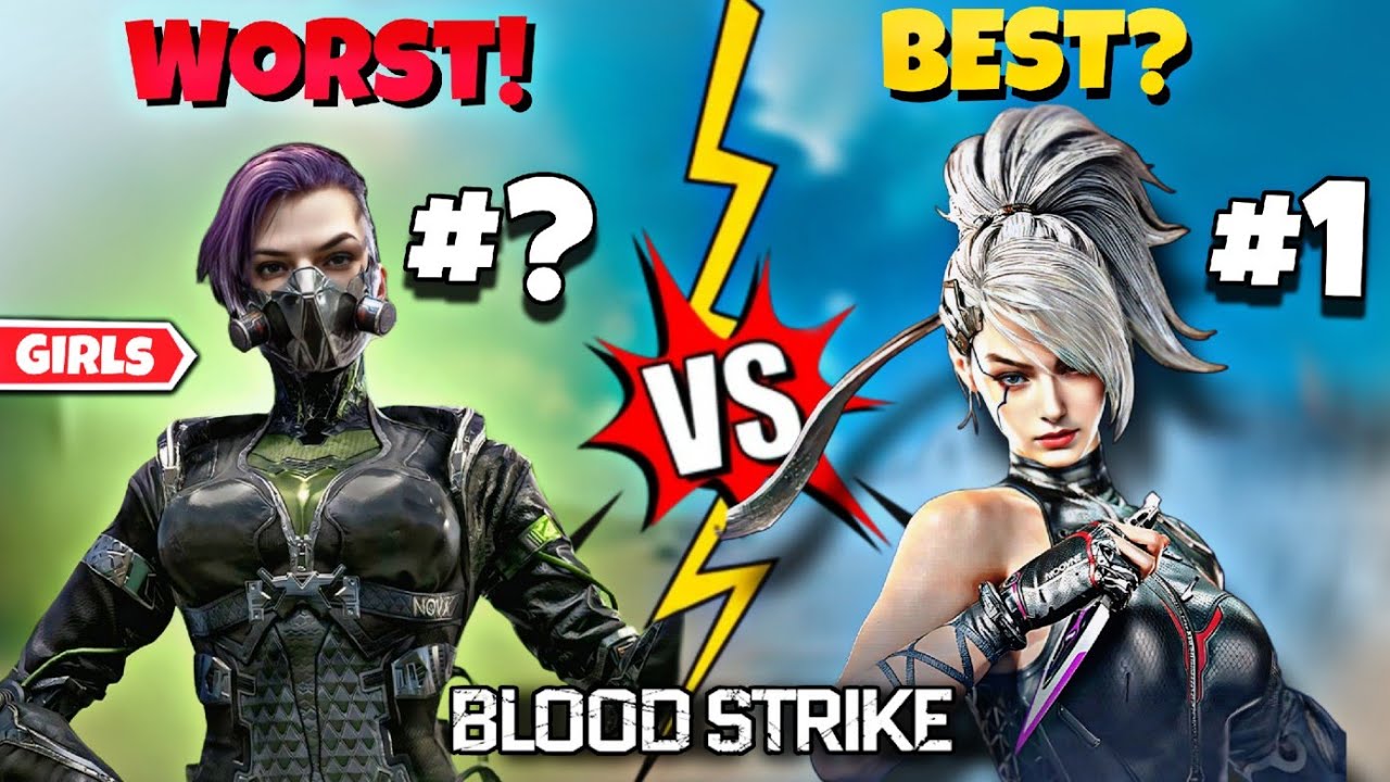 Рейтинг девушек из BloodStrike Strikers (от лучших✅️ к худшим❌️) 😈