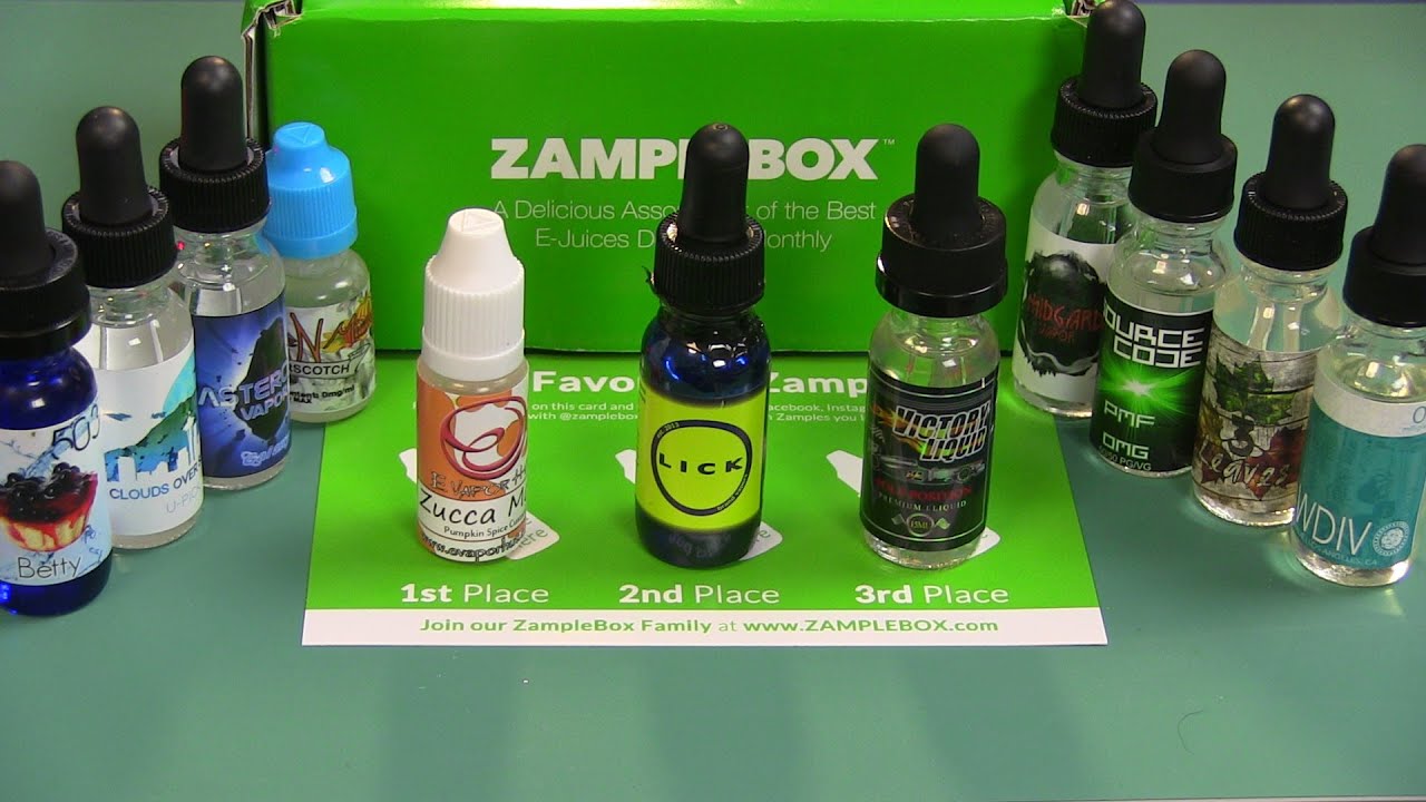 Zamplebox: September 2015 E-Juice Review Part 1