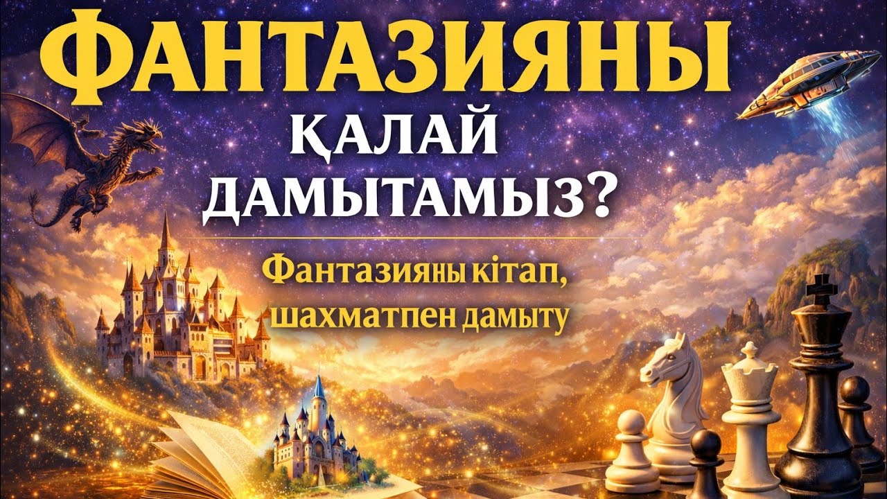Нег бөлім 17-саб. Фантазияны қалай дамытамыз? Фантазияны кітап, аудио кітап, шахмат көмегімен дамыту