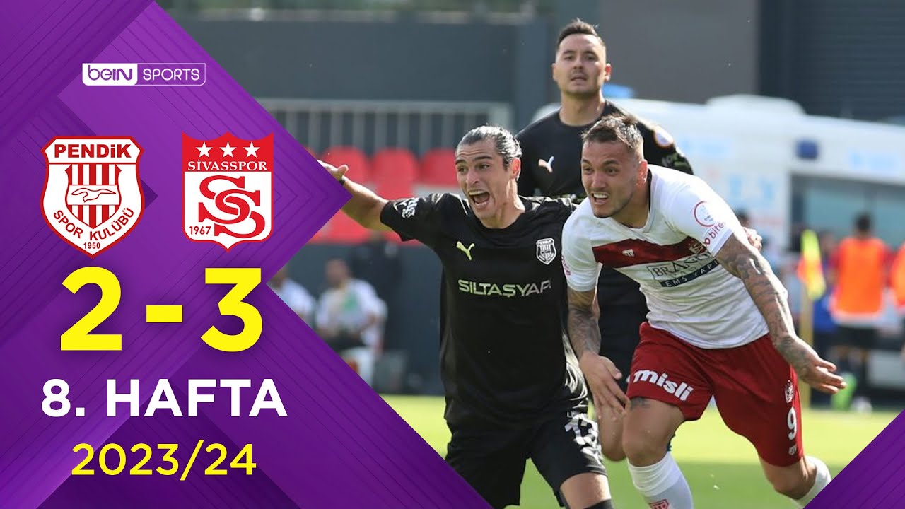 Siltaş Yapı Pendikspor (2-3) EMS Yapı Sivasspor | 8. Hafta - Trendyol Süper Lig 2023/2024