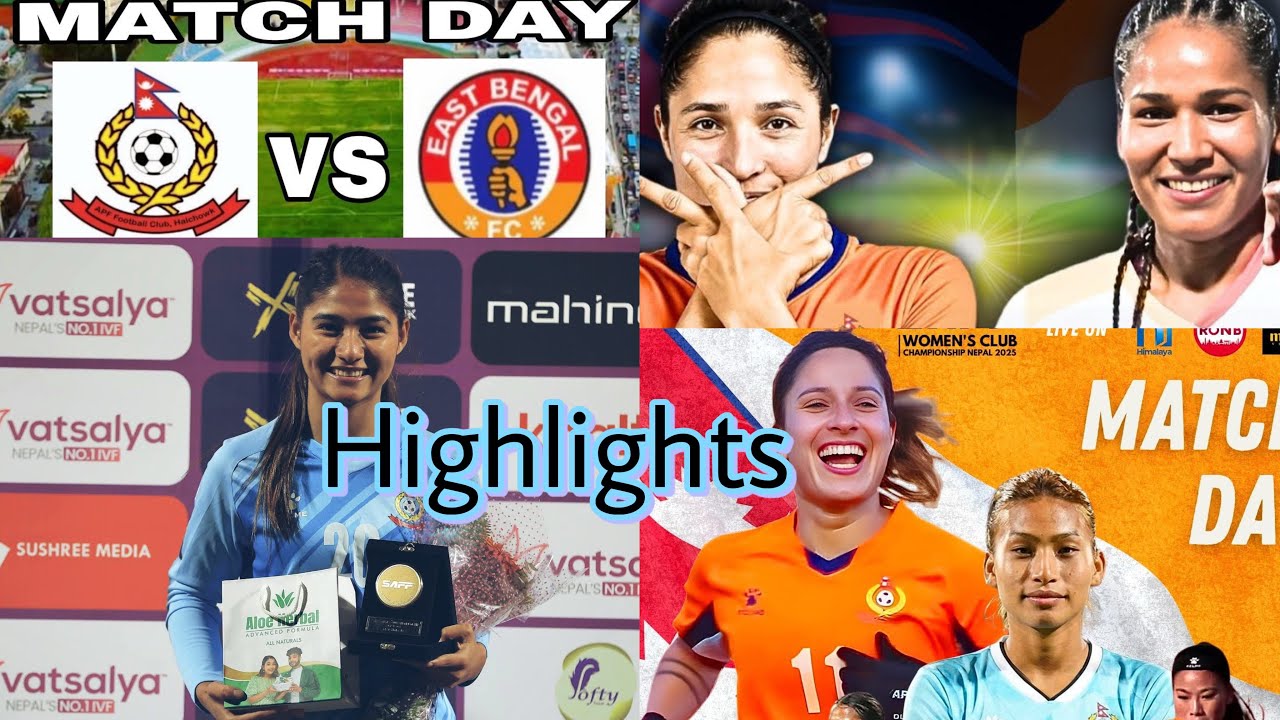 Apf vs est bengal highlights saff women championship 