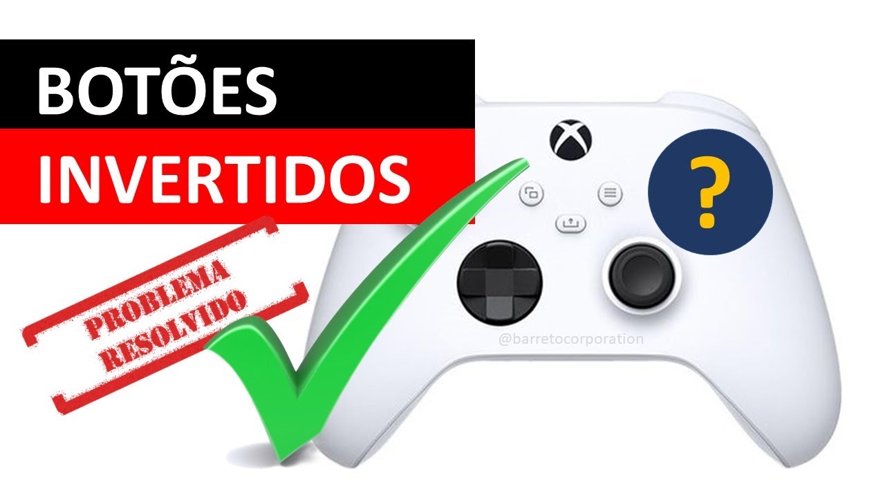 CONTROLE INVERTIDO E BOTÕES TROCADOS