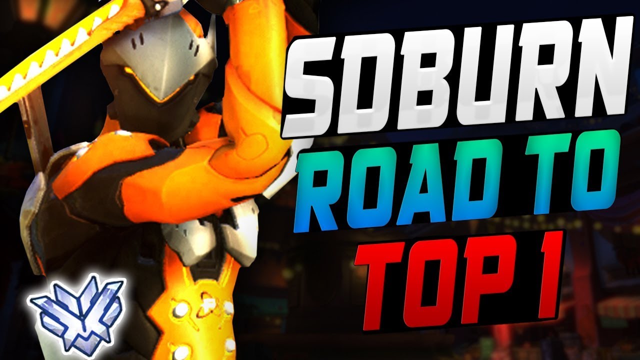 SDBURN PRO GENJI! 8 DRAGONBLADES! [ OVERWATCH SEASON 8 TOP 500 ]