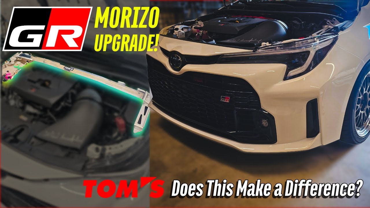 Установка распорки шасси TOM'S на GR Corolla