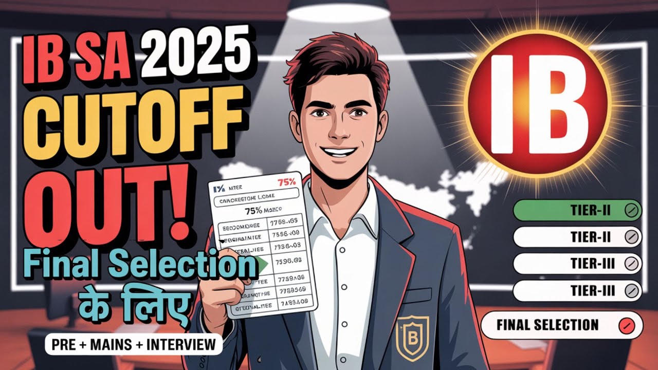 IB Security Assistant Final Cutoff 2025 🔥 | Safe Score for Selection?| UR/OBC/SC/ST Cutoff Explained