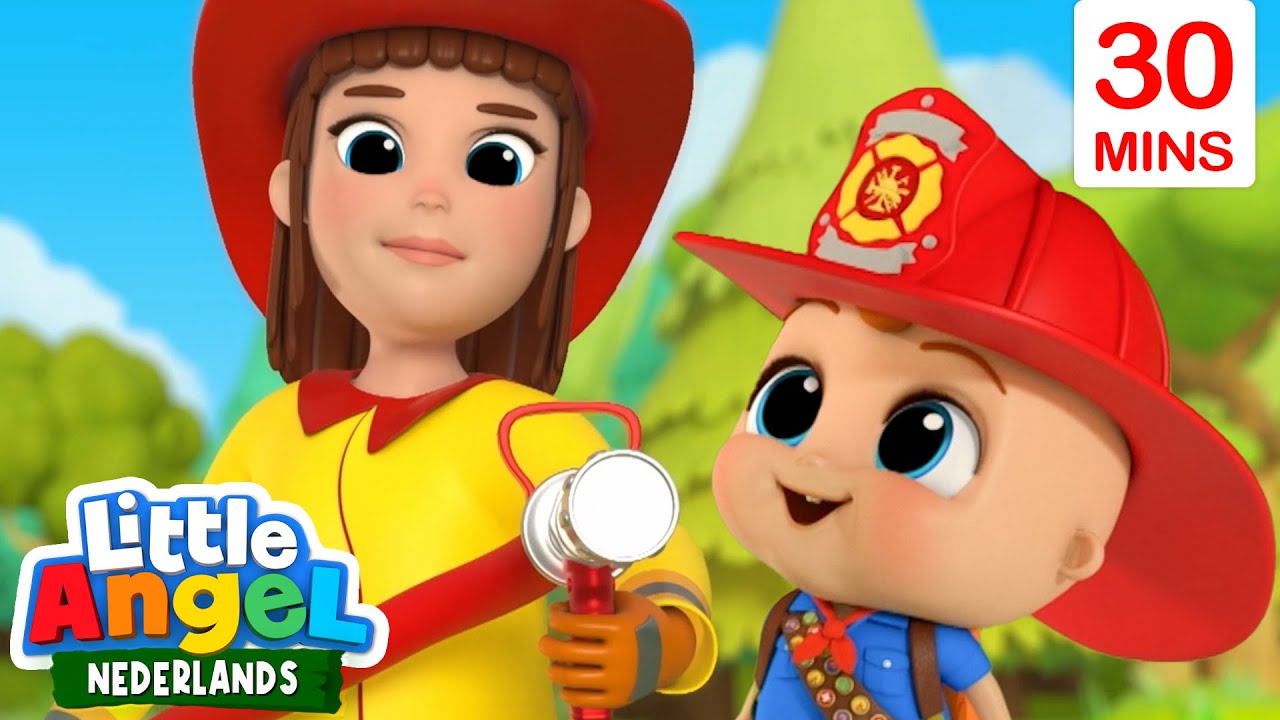 Fantastische Brandweermannen! | Little Angel | Moonbug Kids Nederlands - Kindertekenfilms