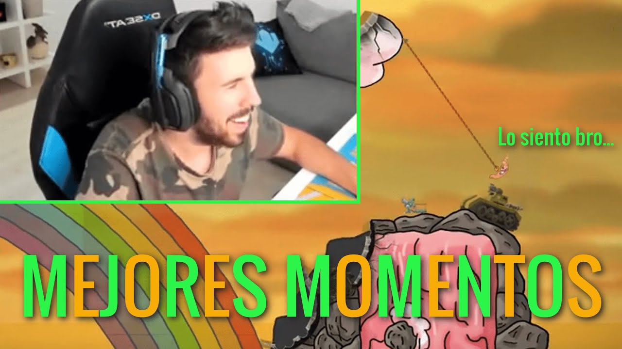 WORMS Mejores momentos! Perspectiva de WILLY, con Vegetta Fargan Aroya y Alexby!
