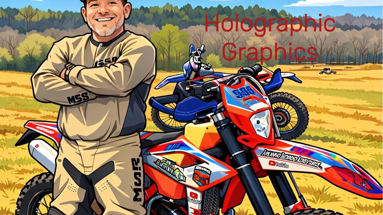 Installing New Holographic Graphics from BRM Offroad Graphics on my Beta 300 RR Race Edition