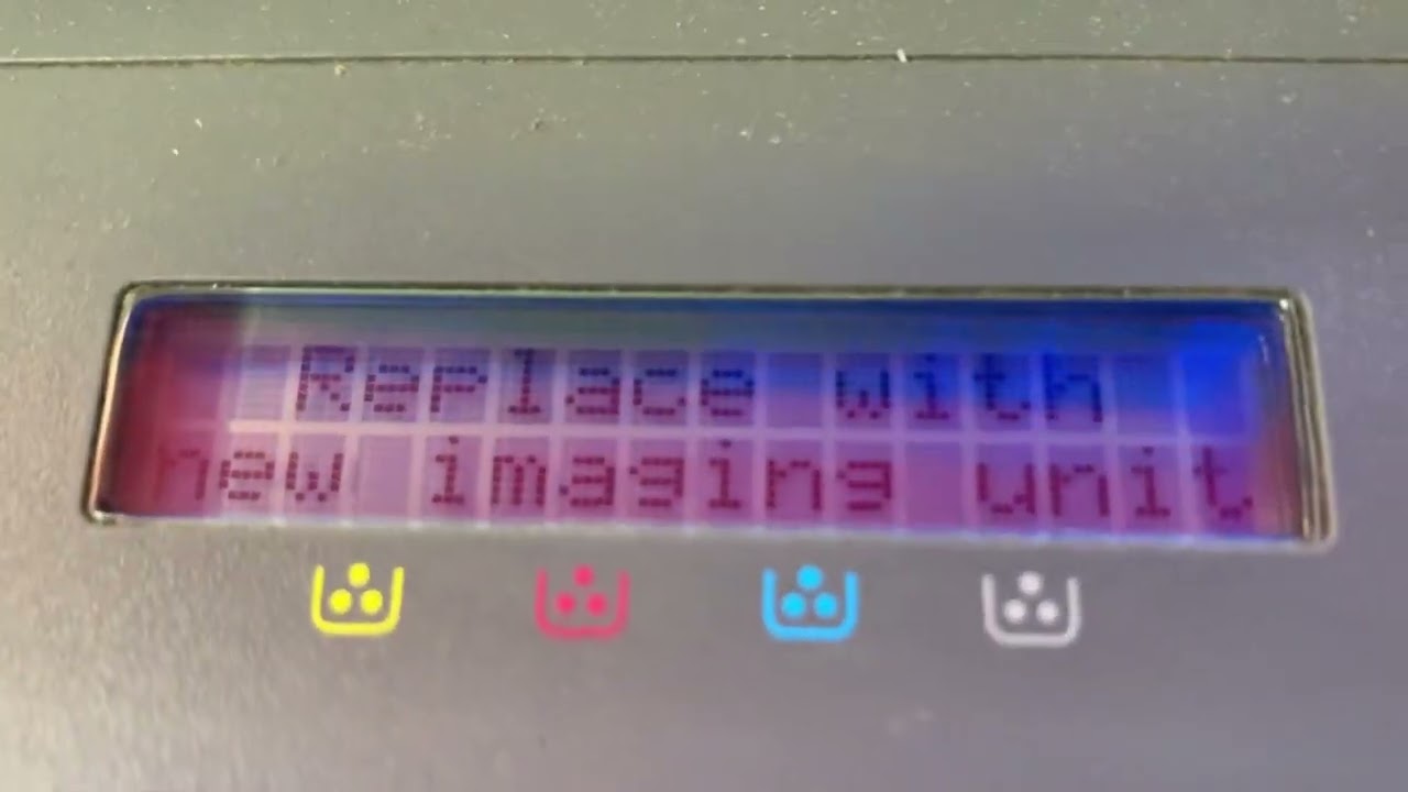 Hp Color laser jet MFP 178nw, how to  Reset imaging drum unit Error, fix it in mode tech