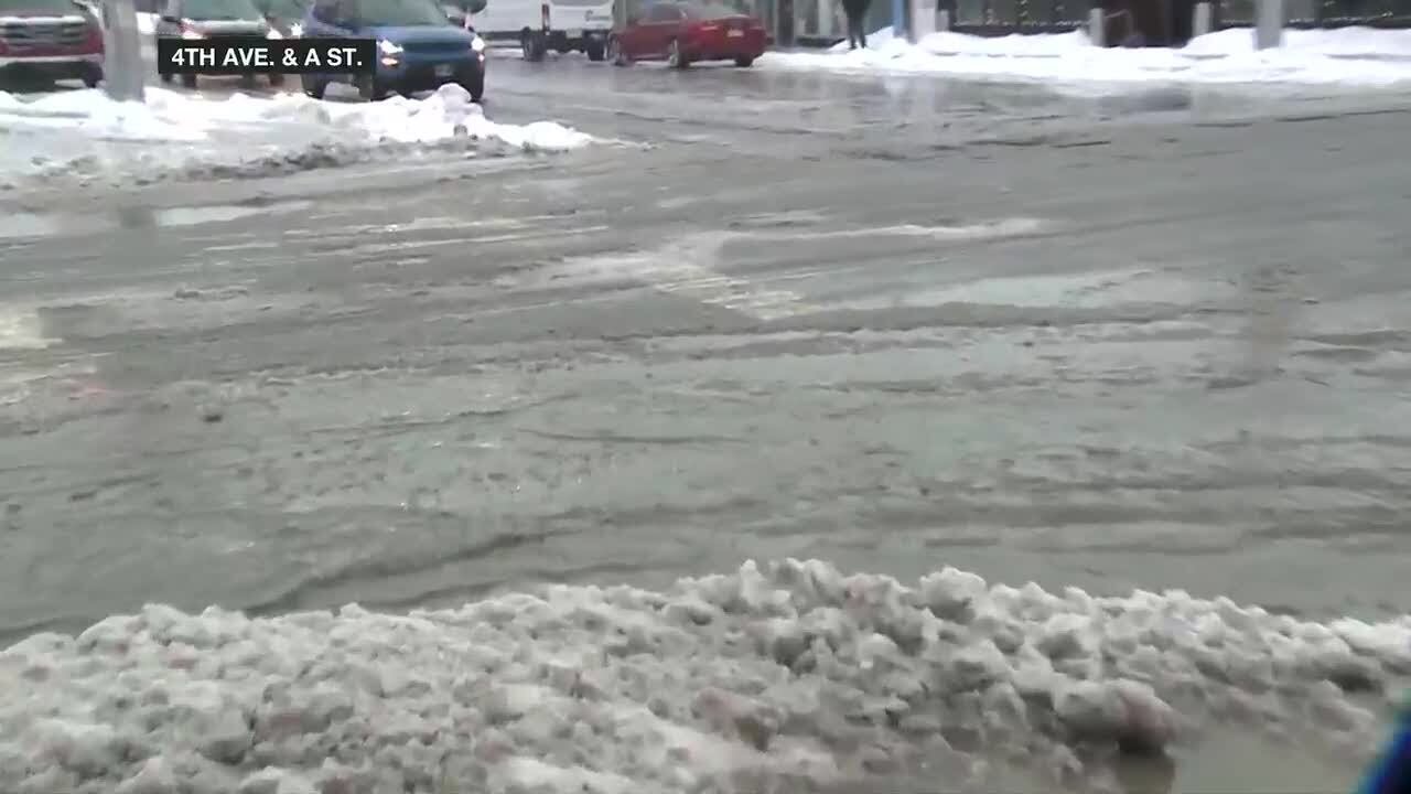 Icy roads, messy conditions plague Southcentral Alaska