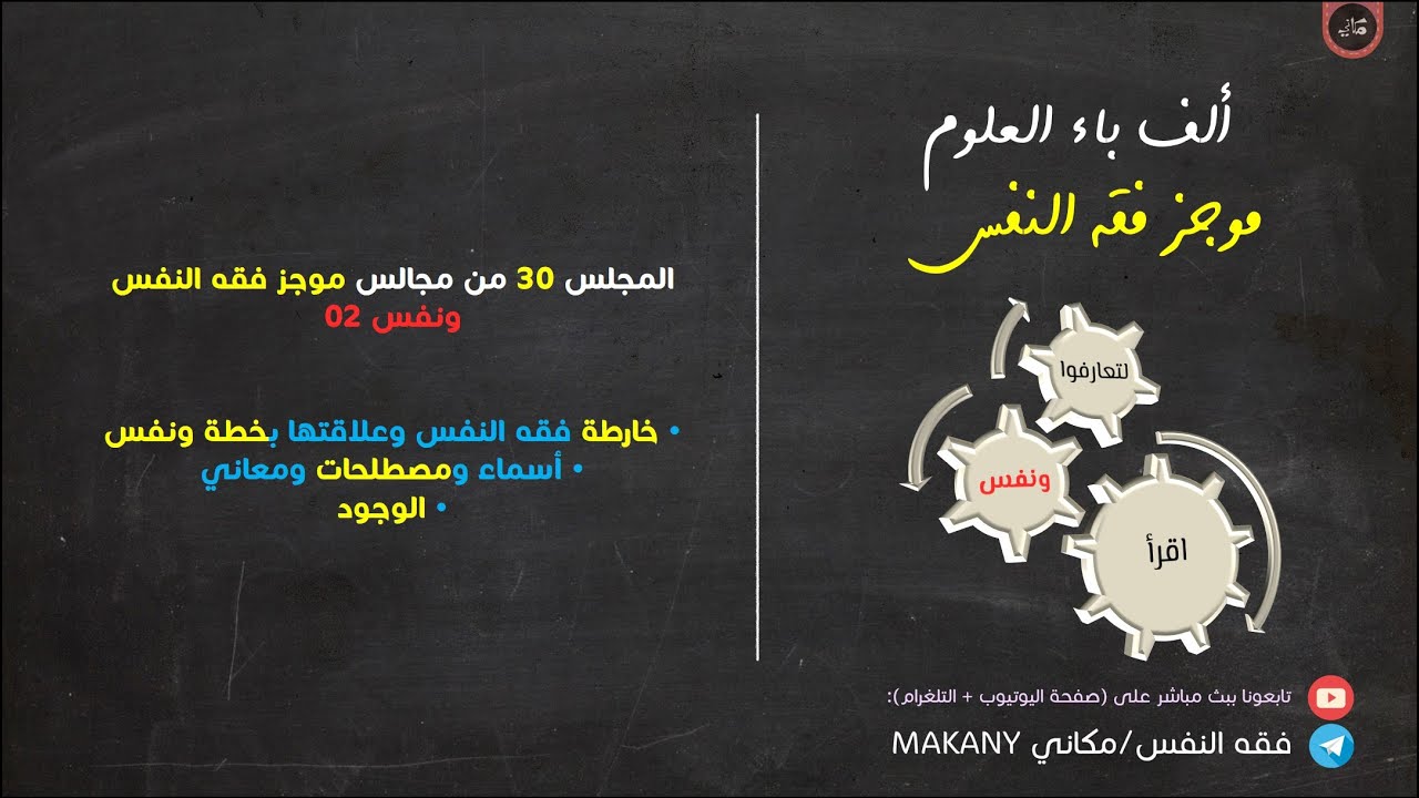 مجالس فقه النفس 030 | ونفس 02 | خارطة ونفس + فقه الوجود