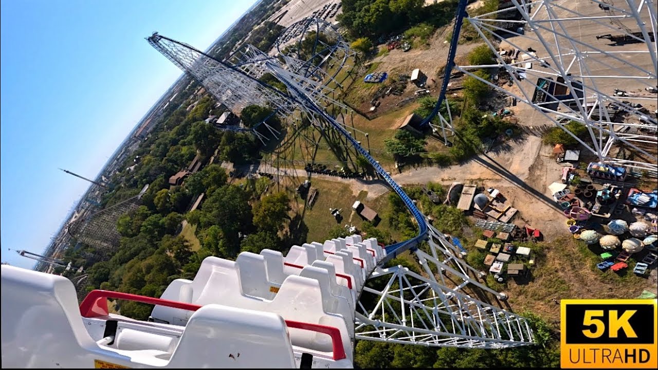 Titan POV 5K Back Row 255 FOOT DROP! Six Flags Over Texas