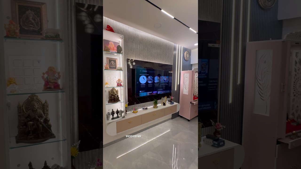 Best 1 bhk interior design | 310sqft | Mumbai | Luxury Interior Design | #interiordesign #mumbai
