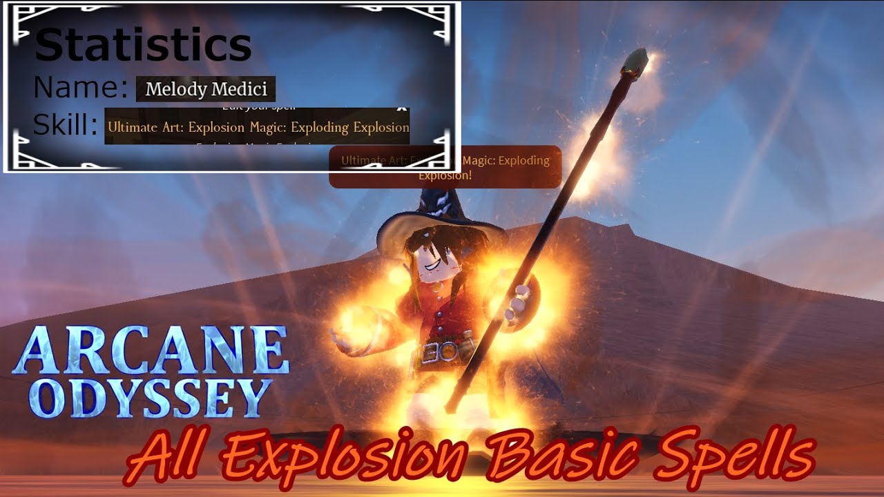 Explosion Basic Spells: Arcane Odyssey