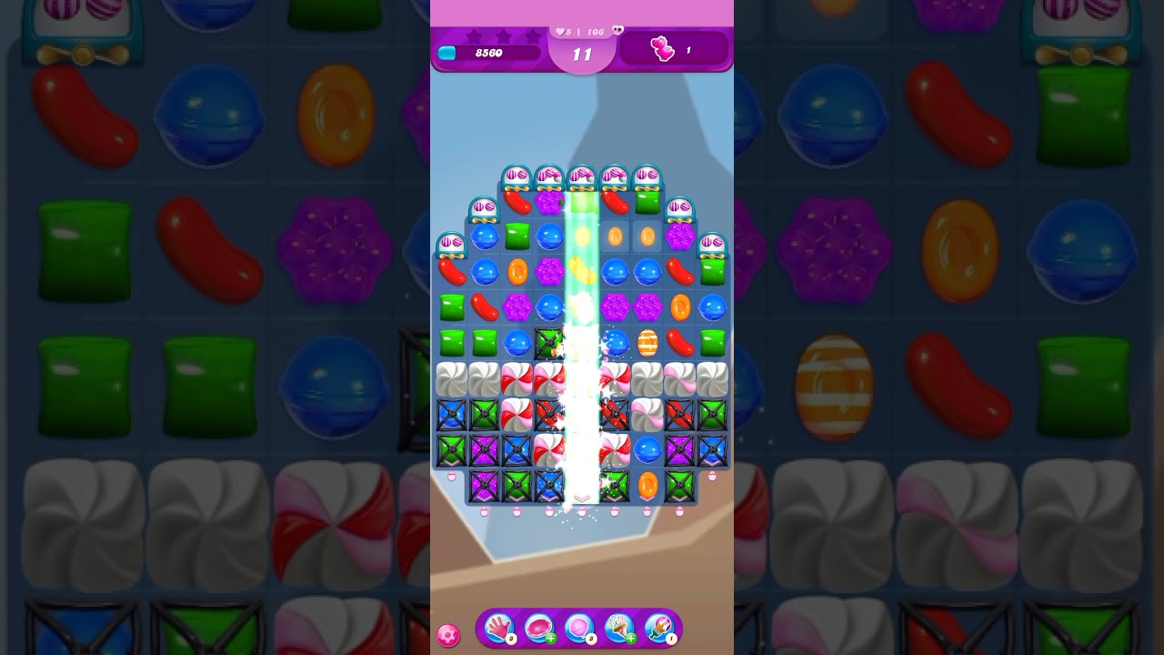 candy crush level 106 amazing moves