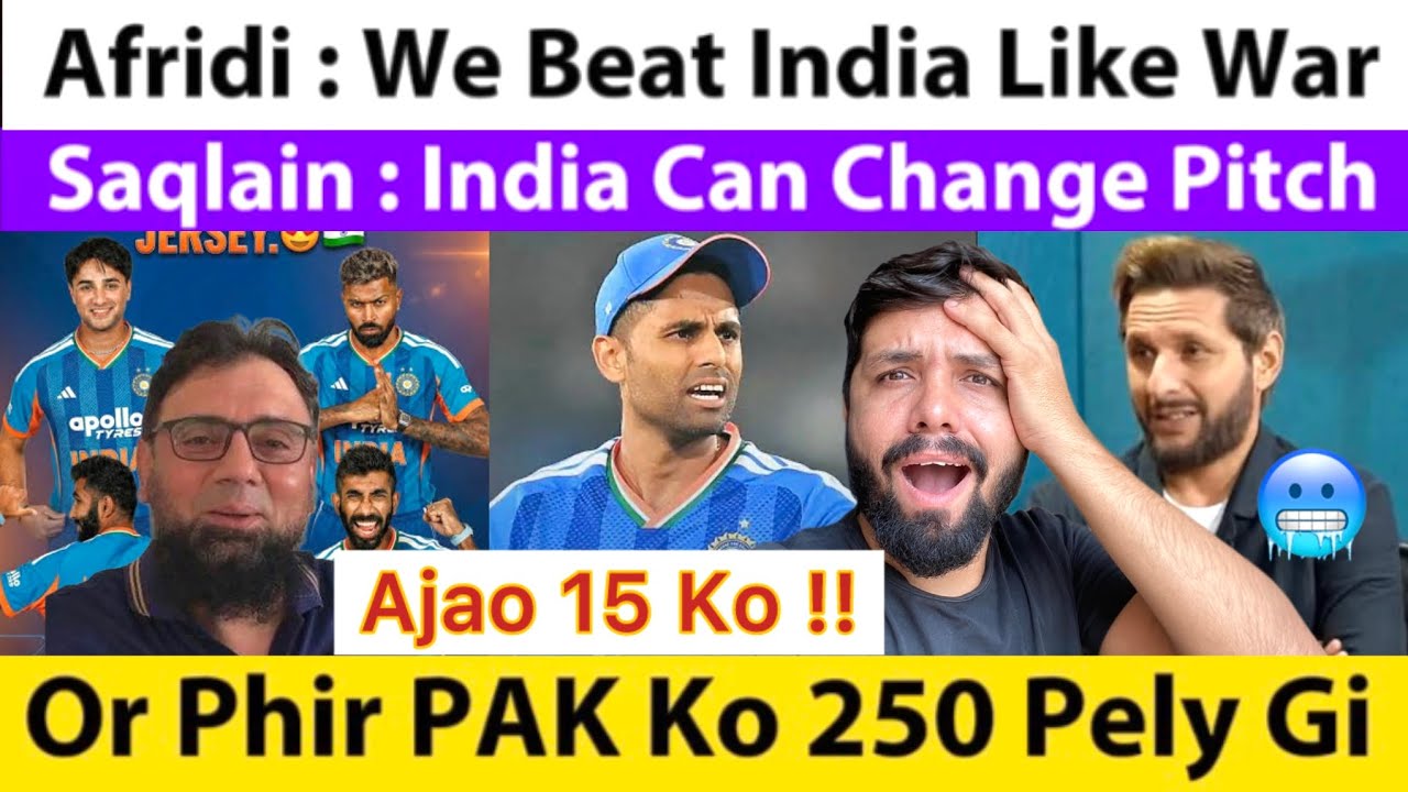 Saqlain !! India Can Change Pitch For 15 Feb Match | Shahid Afridi We Will Beat India In WC 2026