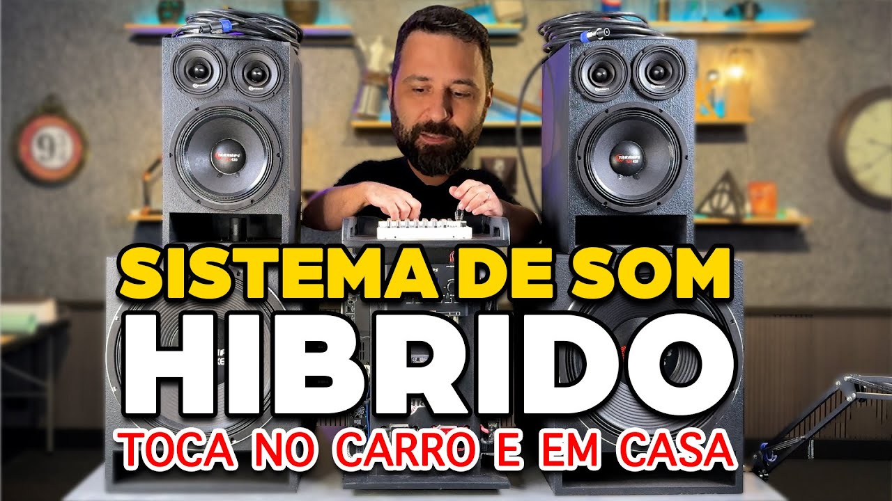 Montei um sistema de som híbrido