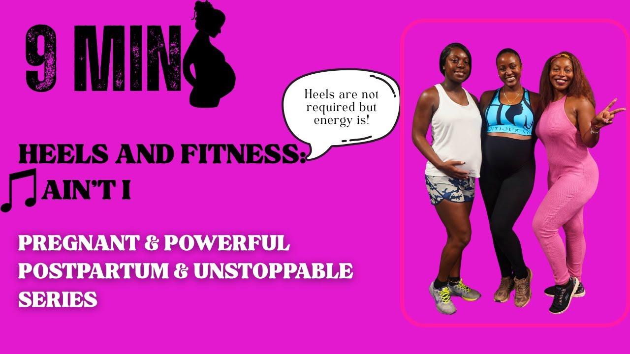 9 MIN Pregnancy Dance Workout - Heels and Fitness (Beginner Friendly) - FT T.I 