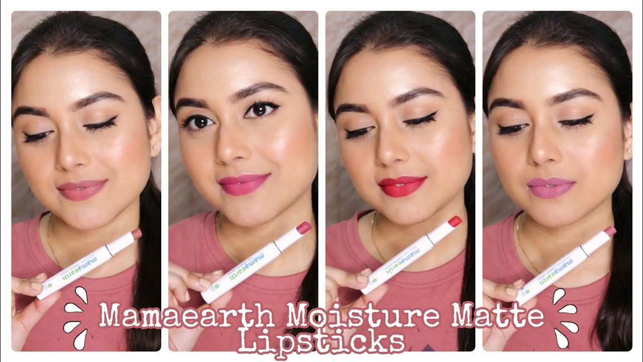 *Новинка*: матовая стойкая помада Mamaearth Moisture Matte Longstay | Обзор + свотчи | Все 9 отте...