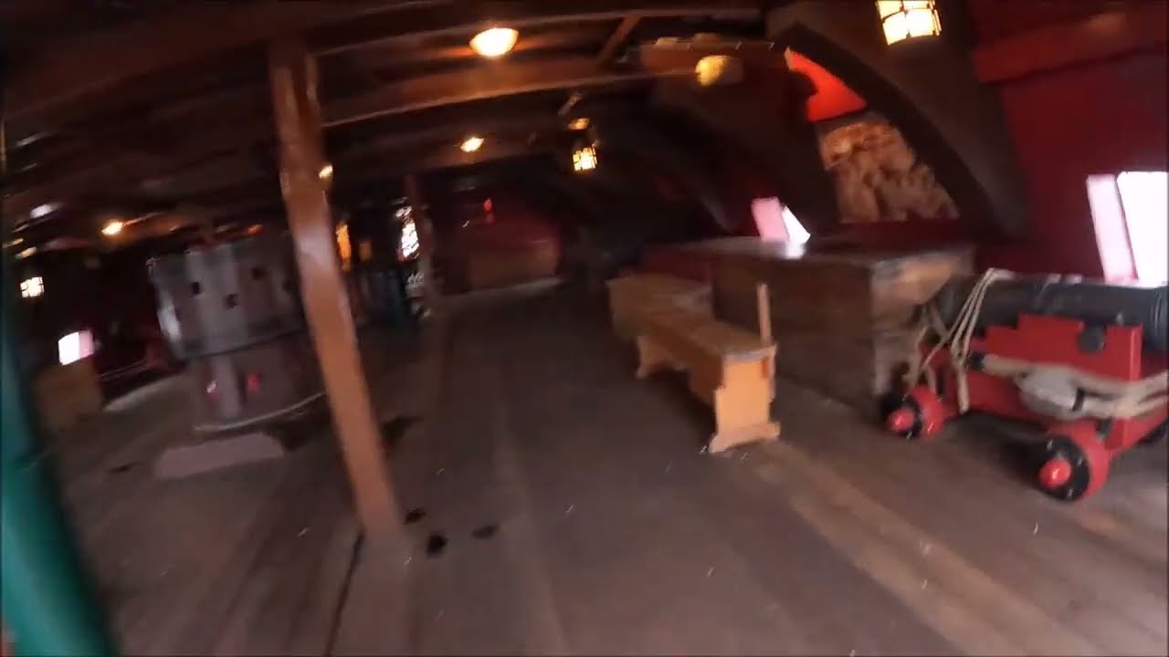 Inside a replica Dutch East Indiaman ship